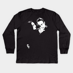 Gomez & Morticia Kids Long Sleeve T-Shirt